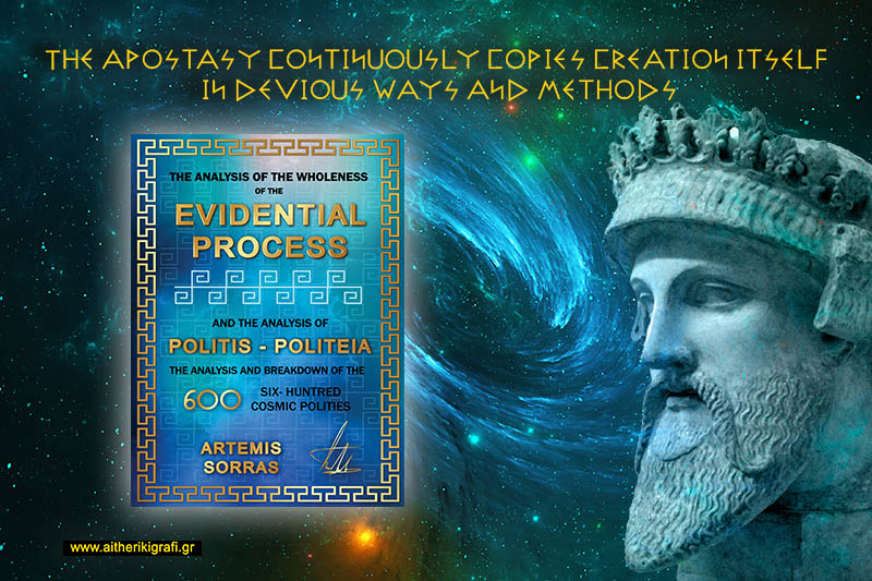 The apostasy continuously copies Creation itself in devious ways and methods